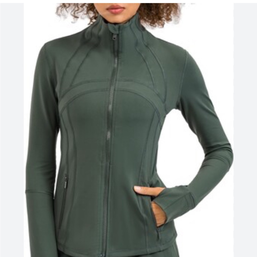 lululemon athletica Forest Green Full-Zip Jacket